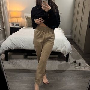 High Waist “Suede” effect Joggers